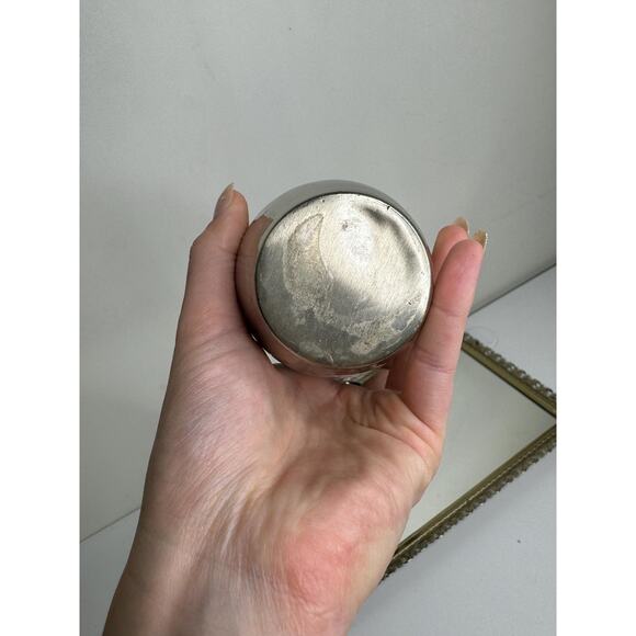 Stunning Rare Antique Silver and Brass Vases with Floral Design - Picture 4 of 10